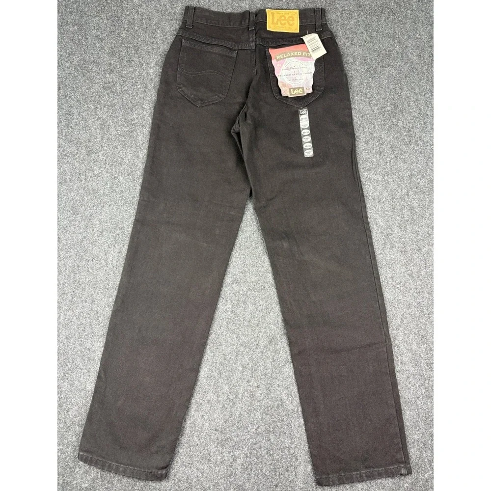 Lee Relaxed Fit Tapered Leg Jeans Mens 30x32 Black Denim 100% Cotton 205-5508
